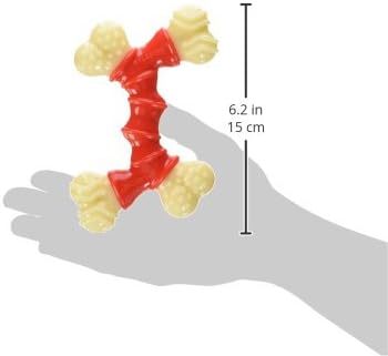 Nylabone Double Bone Power Chew Toy for Dogs, Dog Toys for Aggressive Chewers, Bacon Flavor, Medium - Up to 35 lbs, 1 Count