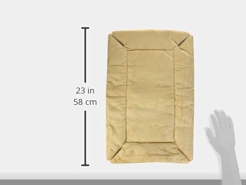 K&H Pet Products Self-Warming Crate Pad, Warming Dog Crate Bed, Machine Washable Dog Crate Mat, Tan X-Small 14 X 22 Inches