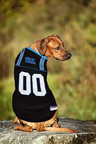 Pets First NFL Carolina Panthers Dog Jersey, Size X-Large. Best Football Jersey Costume for Dogs & Cats