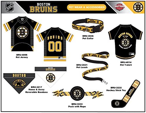 NHL Boston Bruins Bandana for Dogs & Cats, Large/X-Large. - Cute & Stylish Bandana! The Perfect Hockey Fan Scarf Bandana, Great for Birthdays Or Any Party!