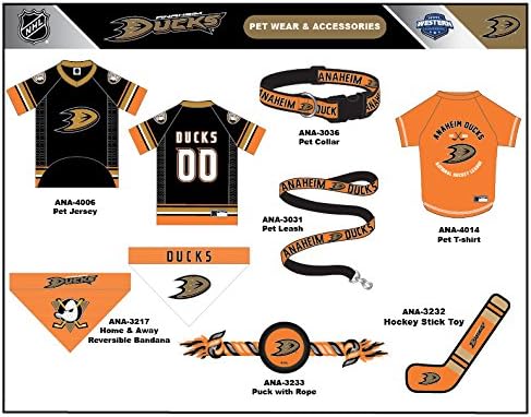 NHL ANAHEIM DUCKS BANDANA for DOGS & CATS. - Cute & Stylish Bandana! The Perfect HOCKEY FAN Scarf Bandana, great for Birthdays or any Party!