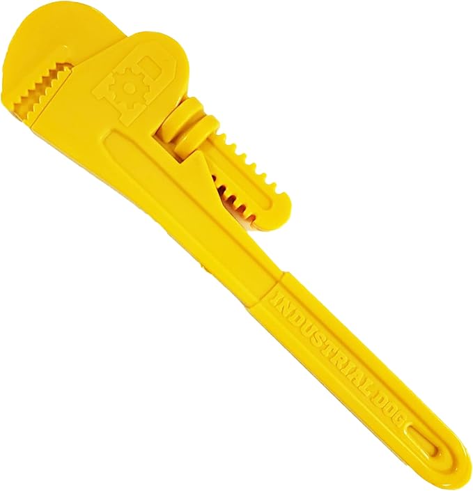 SodaPup Industrial Dog Pipe Wrench – Durable Dog Chew Toy Made in USA from Non-Toxic, Pet Safe, Food Safe Nylon Material for Mental Stimulation, Clean Teeth, Fresh Breath, Problem Chewing, & More
