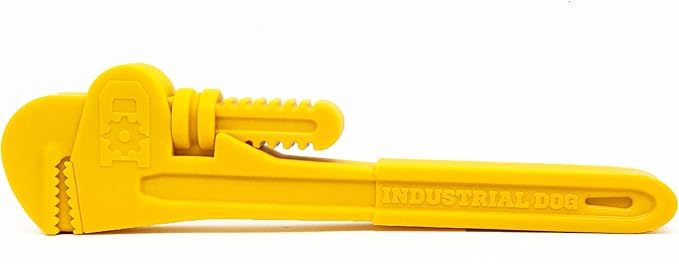 SodaPup Industrial Dog Pipe Wrench – Durable Dog Chew Toy Made in USA from Non-Toxic, Pet Safe, Food Safe Nylon Material for Mental Stimulation, Clean Teeth, Fresh Breath, Problem Chewing, & More