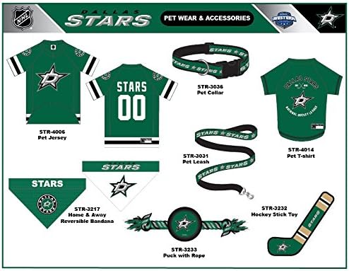 NHL DALLAS STARS BANDANA for DOGS & CATS, Small/Medium. - Cute & Stylish Bandana! The Perfect HOCKEY FAN Scarf Bandana, great for Birthdays or any Party!