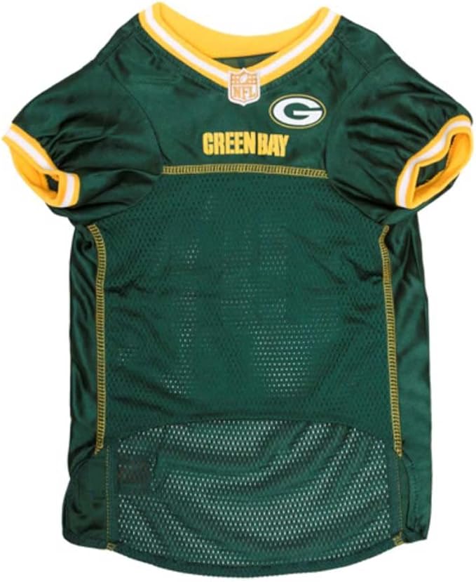 NFL Green Bay Packers Dog Jersey - Size: 3X-Large. Football Jersey Costume for Dogs & Cats - Licensed Shirt