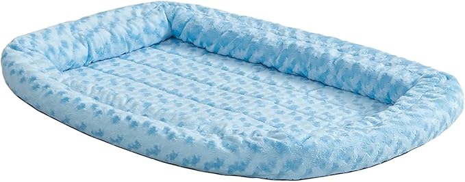 MidWest Homes for Pets Double Bolster Bed, 24", Blue