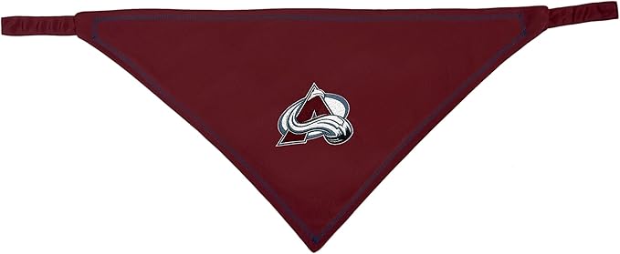 Pets First NHL Colorado Avalanche TIE Bandana, Size Large/X-Large. Dog Bandana Scarf Bib for Pet Cat Dog. The Ultimate Game-Day, Party Bandana