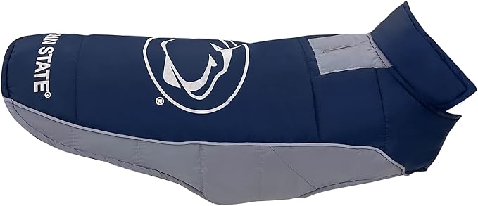 Pets First Collegiate Penn State Nittany Lions Puffer Vest for Dogs & Cats. Size Large. Warm, Cozy, and Waterproof Dog Coat, for Small and Large Dogs/Cats.