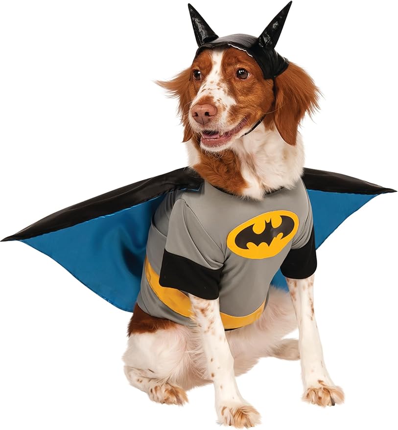 Rubie's DC Comics Batman Shirt with Cape Pet Costume, Large