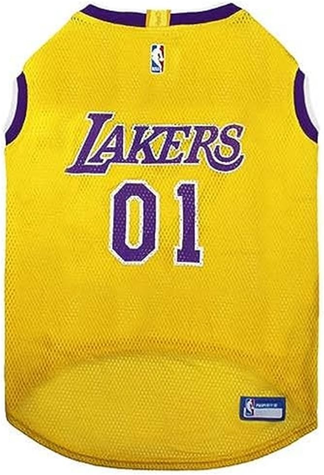 Pets First NBA LOS ANGELES LAKERS DOG Jersey, X-Large - Tank Top Basketball Pet Jersey