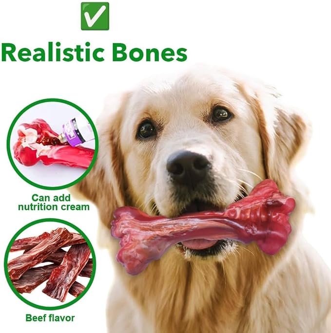 Dog Chew Toy, Washable Dental Care Bone, Durable All-Time Pet Toy