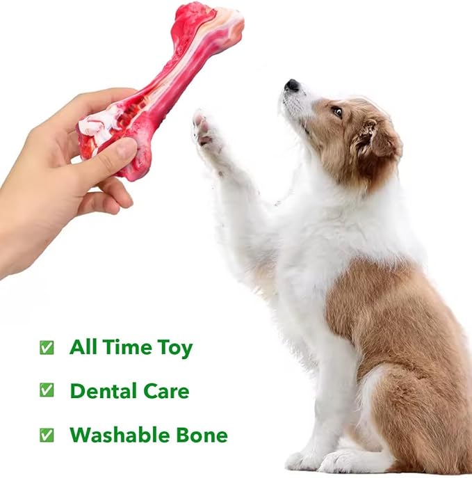 Dog Chew Toy, Washable Dental Care Bone, Durable All-Time Pet Toy