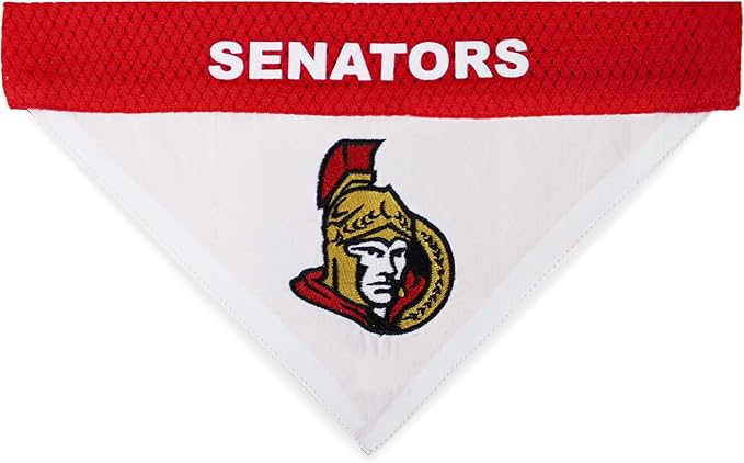 NHL OTTOWA SENATORS BANDANA for DOGS & CATS, Large/X-Large. - Cute & Stylish Bandana! The Perfect HOCKEY FAN Scarf Bandana, great for Birthdays or any Party!