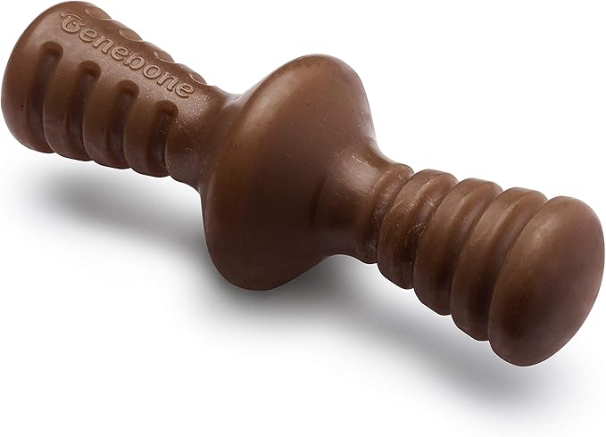 Benebone Zaggler Rolling Dog Chew Toy for Aggressive Chewers, Real Peanut, Made in USA, Large