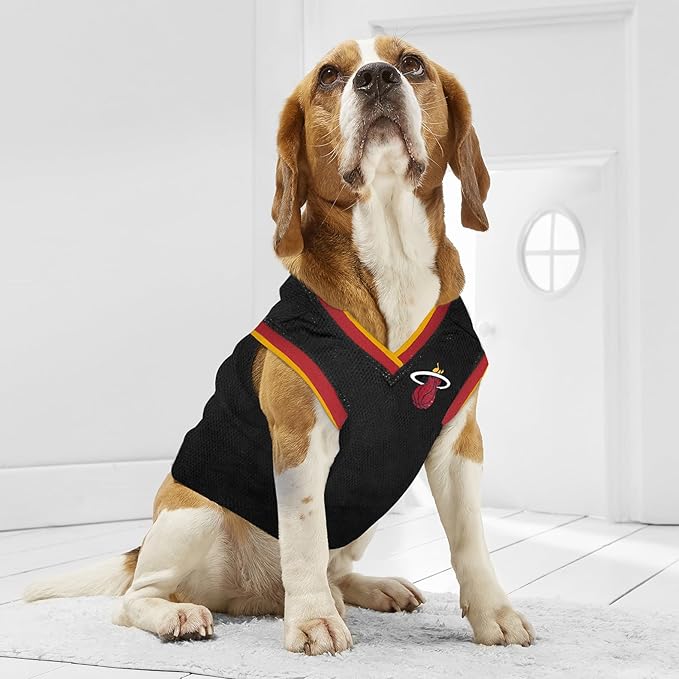 Pets First HEA-4047-XS Miami Heat Basketball Mesh Jersey
