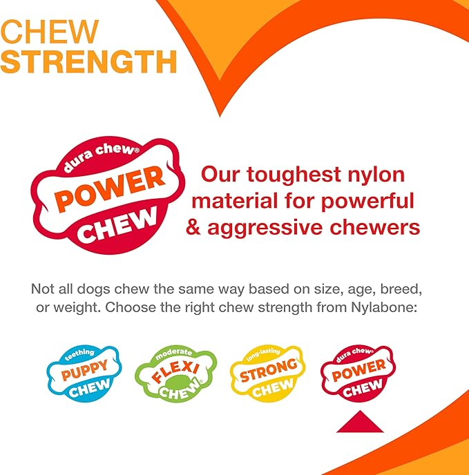 Nylabone Pretzel Power Chew Toy for Dogs, Dog Toys for Aggressive Chewers, Bacon & Peanut Butter Flavor, Small Dogs - Up to 25 Ibs, 1 Count