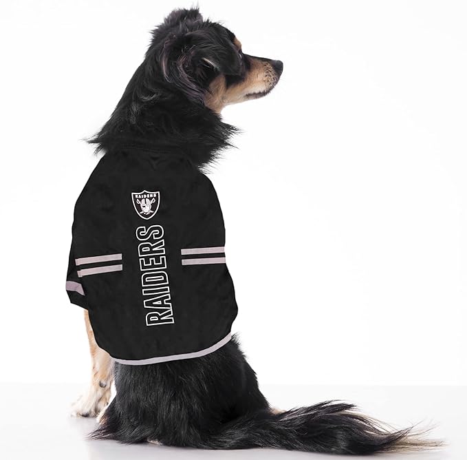 Pets First NFL Las Vegas Raiders Dog T-Shirt, Football Dogs & Cats Shirt - Durable Sports PET TEE - 3 Sizes, NFL PET Outfit, Reflective TEE Shirt in Team Color, Cool Football Dog Tee, Medium