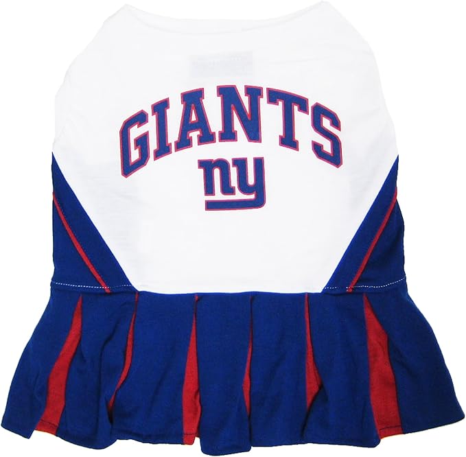 New York Giants NFL Cheerleader Dress For Dogs - Size X-Small