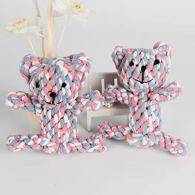 Dog Toys Puppy Teething Chew Toys,Pet Toys,Dog Chew Toys Cat Chew Toy,Safe Braided Dog Rope Toys Healthy Handmade Gift
