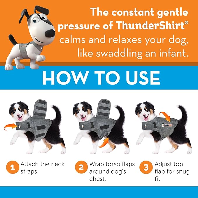 ThunderShirt for Dogs, Small, Platinum Sport - Dog Anxiety Relief Calming Vest