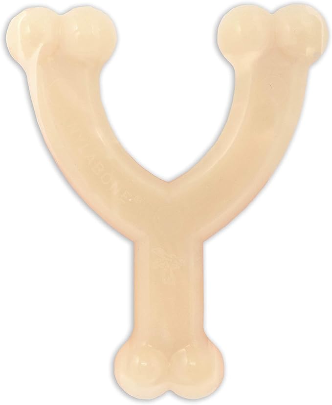 Nylabone Original Wishbone Power Chew Toy for Dogs, Dog Toys for Aggressive Chewers, Original Flavor, Medium - Up to 35 lbs, 1 Count