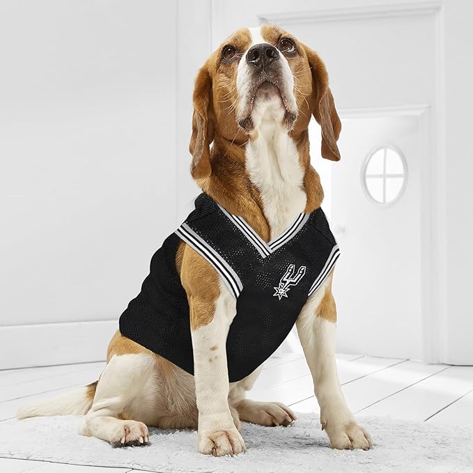 NBA SAN ANTONIO SPURS DOG Jersey, X-Large - Tank Top Basketball Pet Jersey