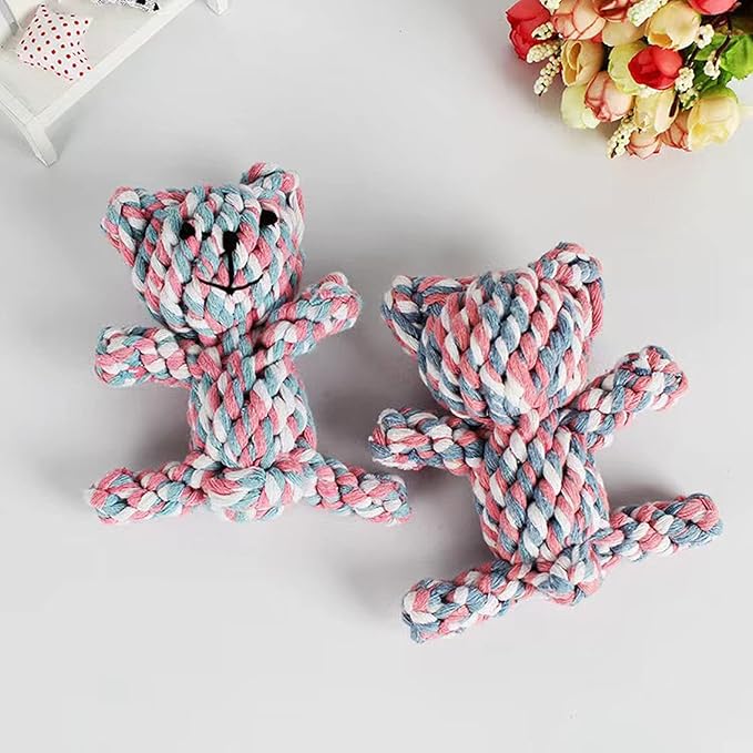 Dog Toys Puppy Teething Chew Toys,Pet Toys,Dog Chew Toys Cat Chew Toy,Safe Braided Dog Rope Toys Healthy Handmade Gift