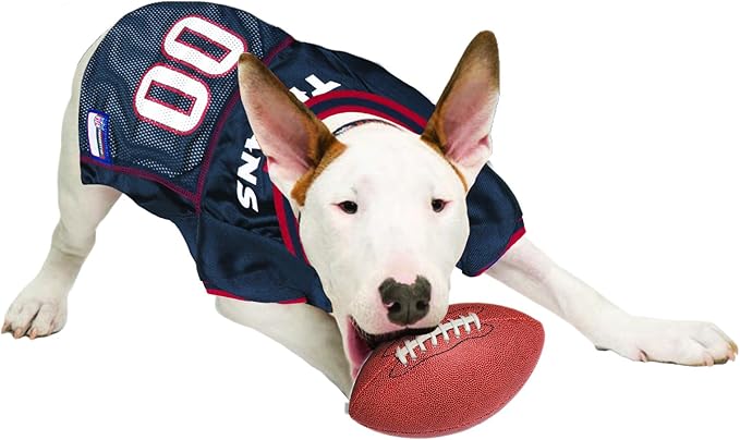 NFL Housotn Texans Dog Jersey, Size: Small. Best Football Jersey Costume for Dogs & Cats. Licensed Jersey Shirt