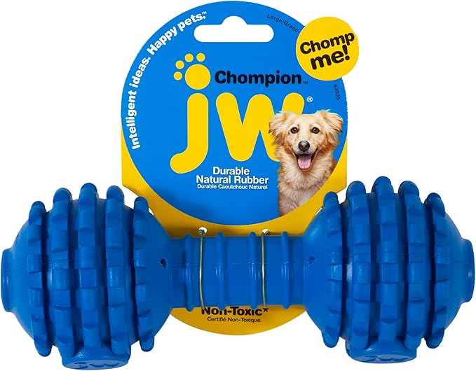 JW Pet Chompion Heavyweight Dog Chew Toy for Large Breeds, Assorted Colors