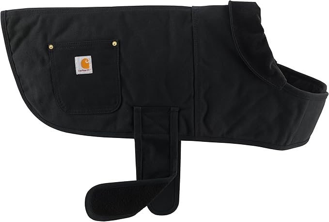 Carhartt Firm Duck Insulated Dog Chore Coat, Durable Weather Resistant Jacket for Cold and Windy Conditions, PFAS Free (Black), X-Large