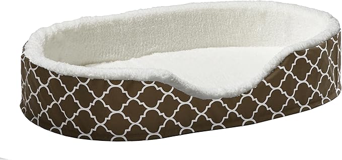 MidWest Homes for Pets Orthoperdic Egg-Crate Nesting Pet Bed w/Teflon Fabric Protector, XL Brown