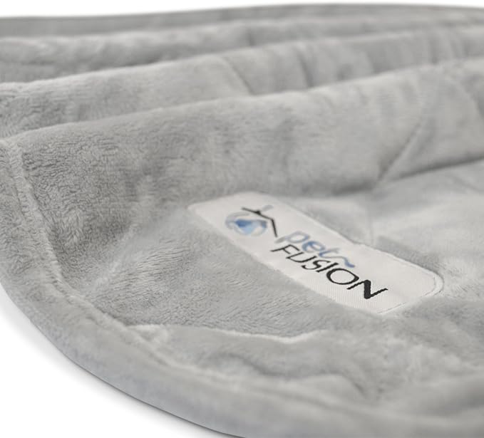 PetFusion Premium Dog & Cat Blanket | Ultra Soft Pet Blanket Available in Plush or Quilted; 2 Colors (Grey; Brown) | Perfect for Small Dogs & Large Dogs