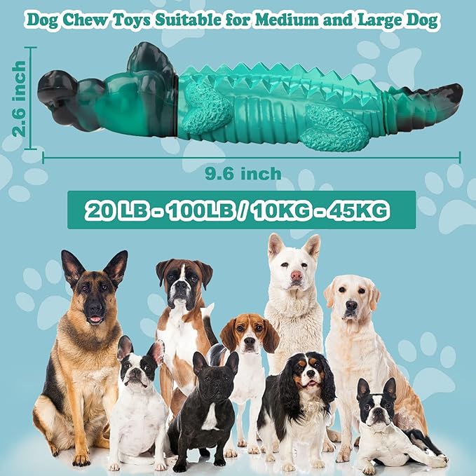 Dog Toys for Aggresive Chewers:Tough Dog Toys for Large Dogs - Indestructible Dog Toy- Heavy Duty Dog Toys for Small/Medium/Large Dogs Breed to Keep Them Busy