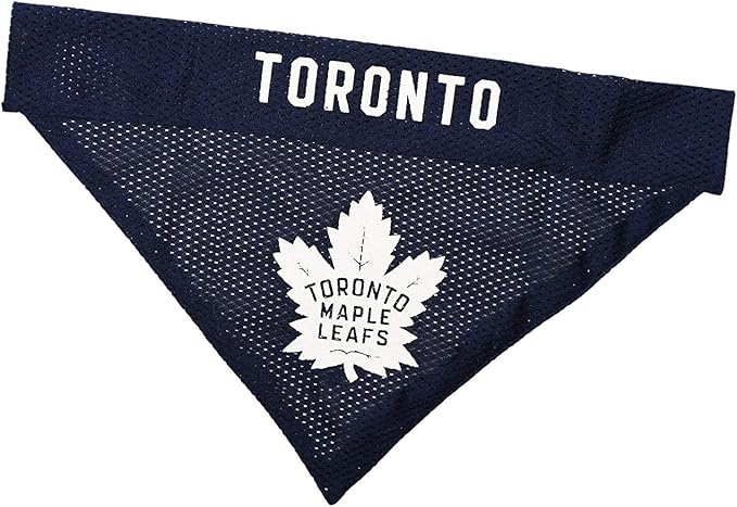 NHL Toronto Maple Leafs Bandana for Dogs & Cats, Small/Medium. - Cute & Stylish Bandana! The Perfect Hockey Fan Scarf Bandana, Great for Birthdays Or Any Party!