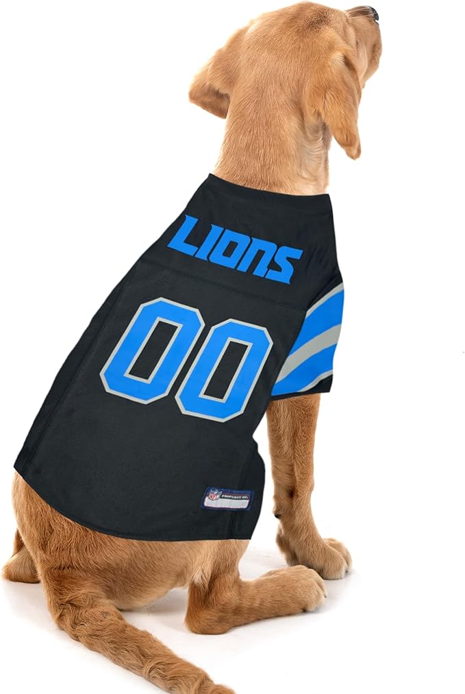 NFL Detroit Lions Color Rush Dog Jersey, Size: X-Small. Color Rush Jersey, Cool and Sporty Dog Shirt, Best Football Jersey Costume for Dogs & Cats. Licensed Jersey Shirt
