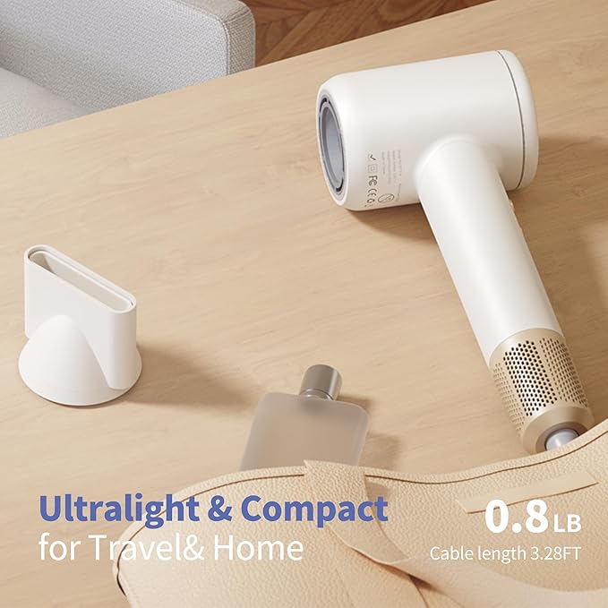 Hair Dryer, Professional High-Speed Blow Dryer 110,000RPM, 300 Millions Negative Ionic Care Hair Dryers for Fast Drying, 1500W Low Noise Thermo-Control Hairdryers with Magnetic Diffuser