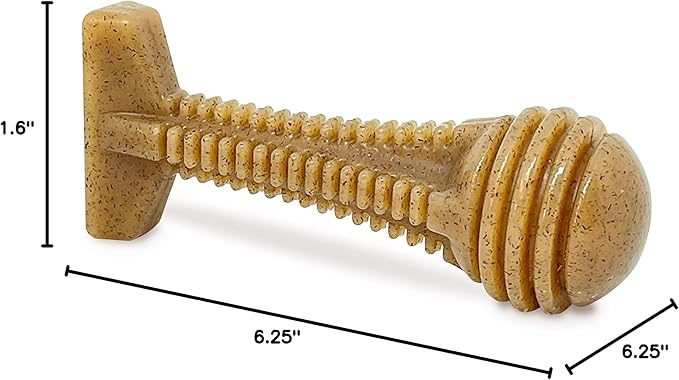 SodaPup Honey Bone Dental Tower – Durable Dog Chew Toy Made in USA from Non-Toxic, Pet Safe, Food Safe Nylon Material for Mental Stimulation, Clean Teeth, Fresh Breath, Problem Chewing, & More