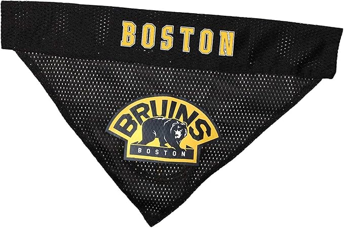NHL Boston Bruins Bandana for Dogs & Cats, Large/X-Large. - Cute & Stylish Bandana! The Perfect Hockey Fan Scarf Bandana, Great for Birthdays Or Any Party!