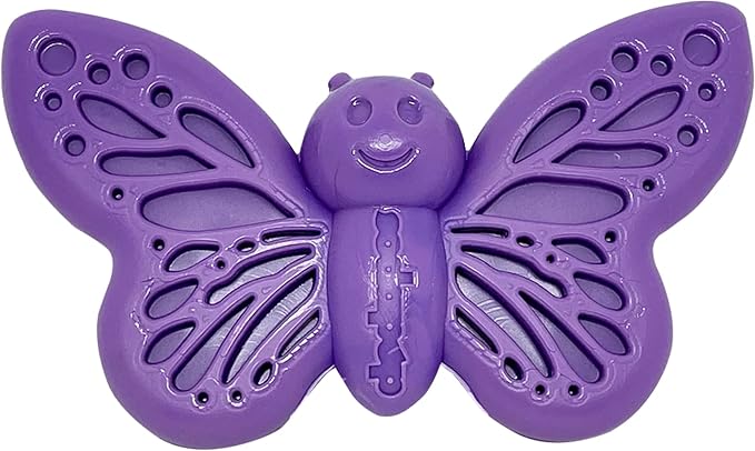 SodaPup Butterfly – Durable Dog Chew Toy Made in USA from Non-Toxic, Pet Safe, Food Safe Nylon Material for Mental Stimulation, Clean Teeth, Fresh Breath, Problem Chewing, Calming Nerves & More