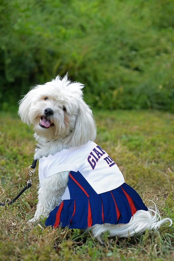 New York Giants NFL Cheerleader Dress For Dogs - Size X-Small