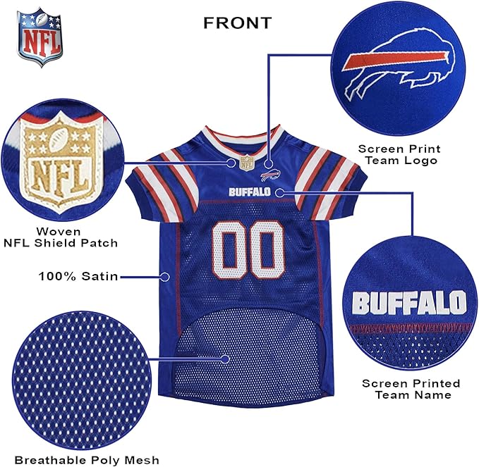 NFL BUFFALO BILLS DOG Jersey, Medium