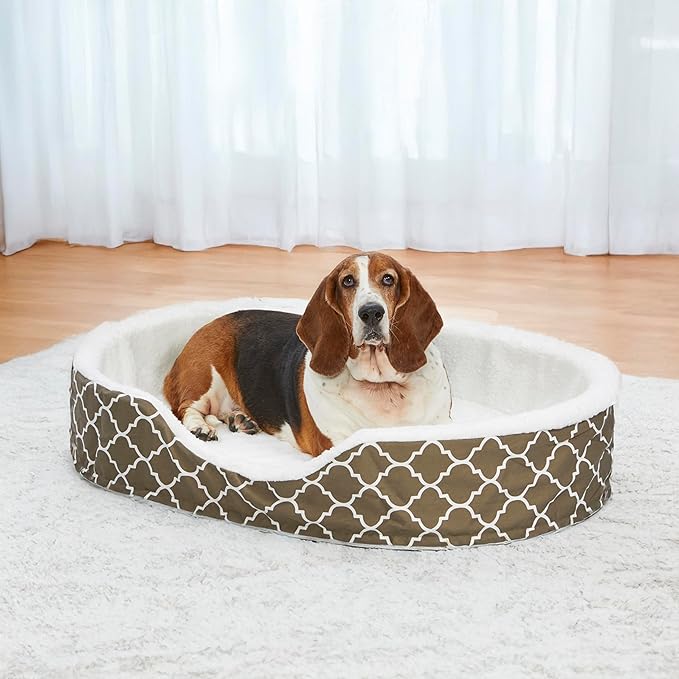 MidWest Homes for Pets Orthoperdic Egg-Crate Nesting Pet Bed w/Teflon Fabric Protector, XL Brown