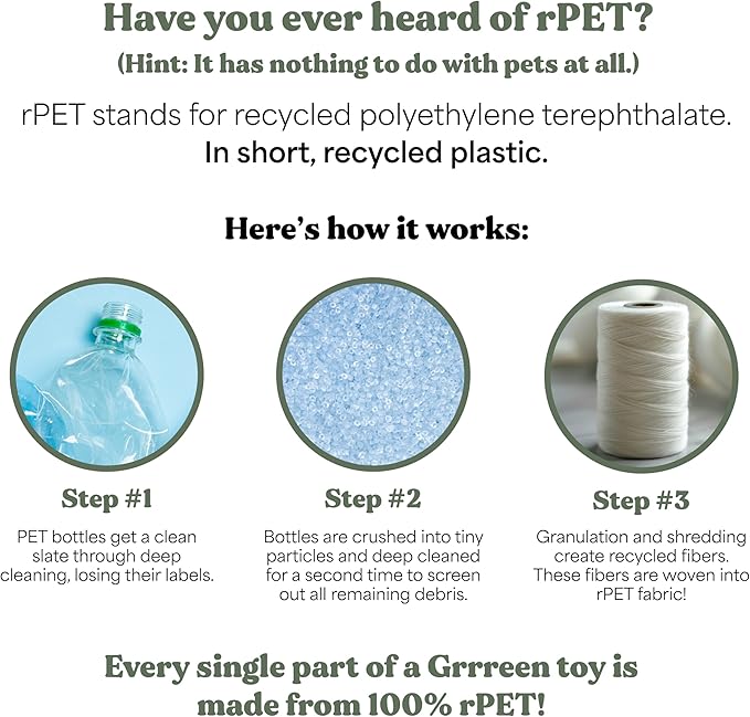 Ocean Collection Dog Toys | Medium Sized Timmy The Turtle | Cute, Durable, & Sustainable Plush Chew Toys for Dogs 25 to 50 lbs | Eco Friendly & 100% Recycled Materials