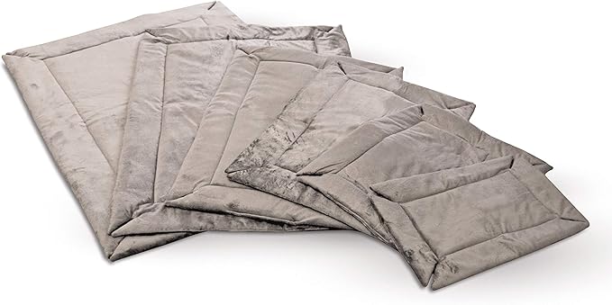 K&H Pet Products Self-Warming Dog Crate Pad, Large Self Heated Dog & Cat Bed Mat, Portable, Machine Washable, No Electric Needed, Adjustable Fit, Non-Slip Bottom - Large 37 X 25in Gray