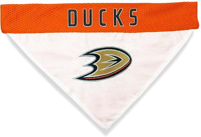 NHL ANAHEIM DUCKS BANDANA for DOGS & CATS. - Cute & Stylish Bandana! The Perfect HOCKEY FAN Scarf Bandana, great for Birthdays or any Party!