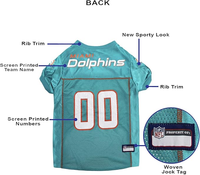 NFL MIAMI DOLPHINS DOG Jersey, X-Small