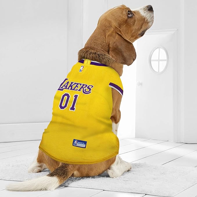 Pets First NBA LOS ANGELES LAKERS DOG Jersey, X-Large - Tank Top Basketball Pet Jersey