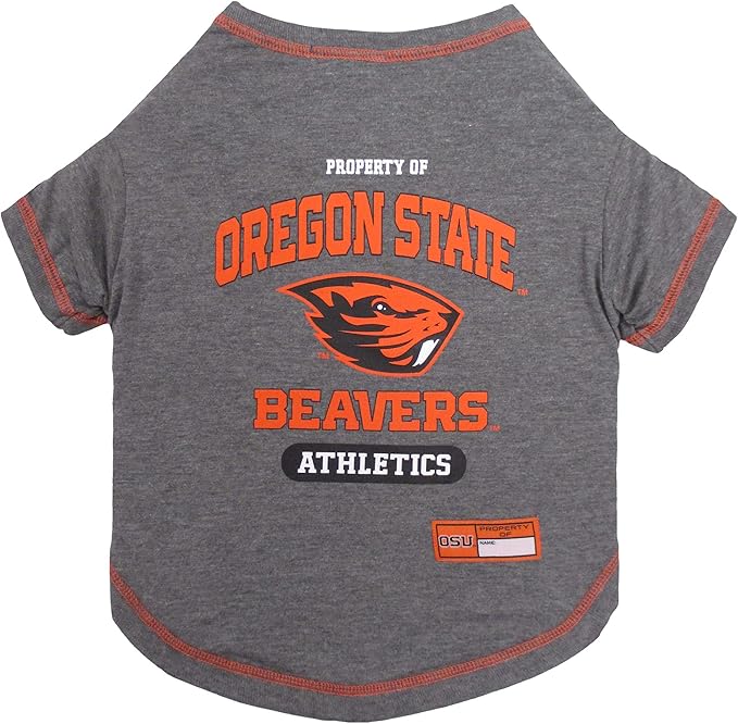 Pets First Collegiate OREGON STATE BEAVERS Dog T-Shirt, X-Small. - Licensed Shirt for Pets Team Colored with Team Logos.- Premium Stretchable Materials for the Comfrot of your Dog & Cat.