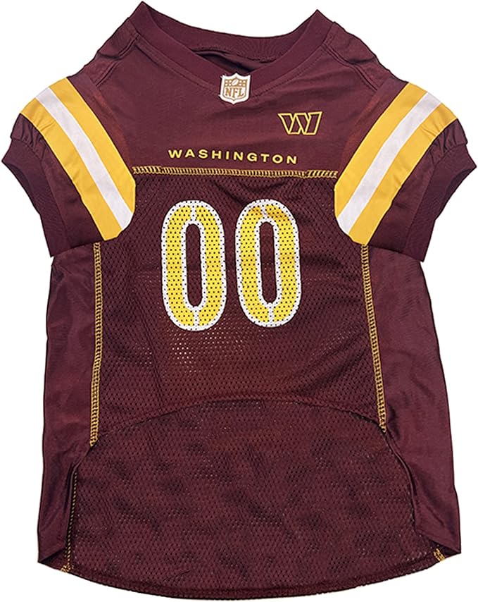 Pets First NFL Washington Commanders Dog Jersey, Size X-Large. Best Football Jersey Costume for Dogs & Cats. Licensed Jersey Shirt
