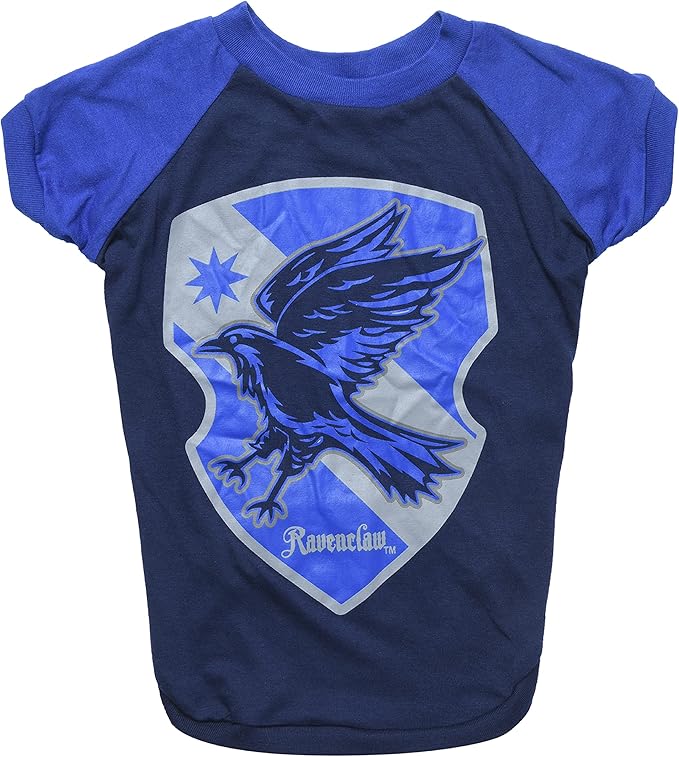 Harry Potter Ravenclaw Pet T-Shirt in Size Large | L Dog T-Shirt, Harry Potter Dog Shirt | Harry Potter Dog Apparel & Accessories for Hogwarts Houses, Ravenclaw